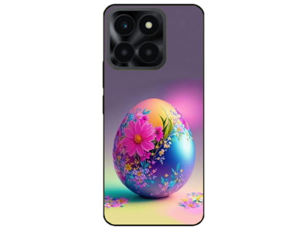 Husa Silicon HQCover compatibila cu Honor x6a, model Easter Egg, rezistenta la socuri si zgarieturi, SP1M00002