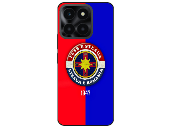 Husa Silicon HQCover compatibila cu Honor x6a, model FCSB Steaua, rezistenta la socuri si zgarieturi, SP1M00003