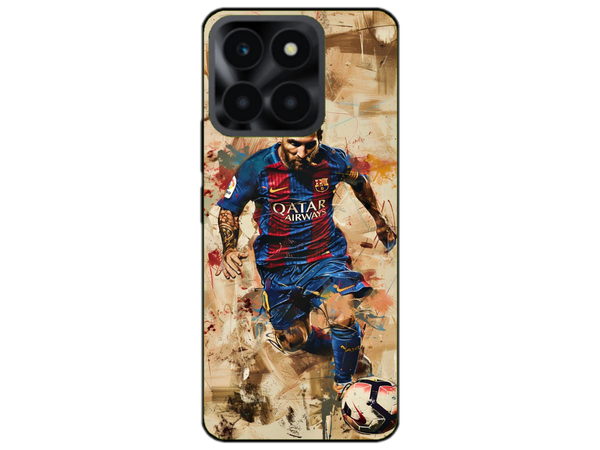 Husa Silicon HQCover compatibila cu Honor x6a, model Messi v1, rezistenta la socuri si zgarieturi, SP1M00006