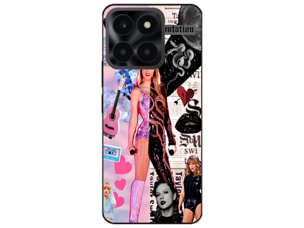 Husa Silicon HQCover compatibila cu Honor x6a, model Taylor Swift v2, rezistenta la socuri si zgarieturi, SP1M00026