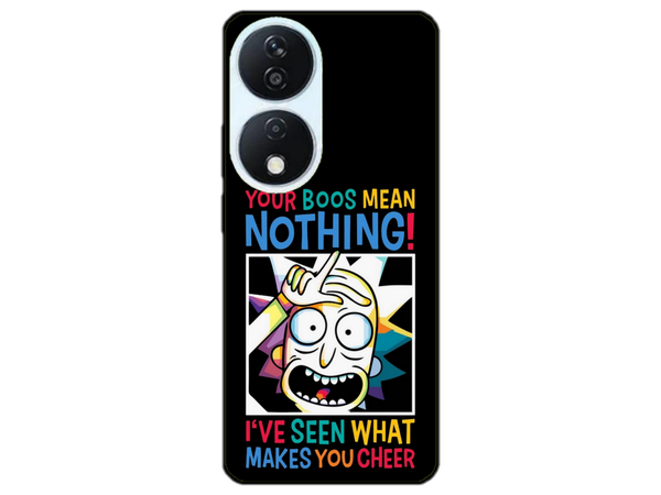 Husa Silicon HQCover compatibila cu Honor x7b, model Rick and Morty, rezistenta la socuri si zgarieturi, SP1M00048