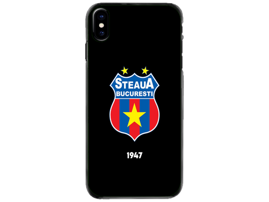 Husa Silicon HQCover compatibila cu Apple iPhone XS, model Steaua Bucuresti, rezistenta la socuri si zgarieturi, SP1M00004