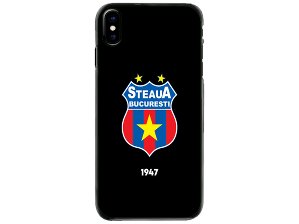 Husa Silicon HQCover compatibila cu Apple iPhone XS Max, model Steaua Bucuresti, rezistenta la socuri si zgarieturi, SP1M00004