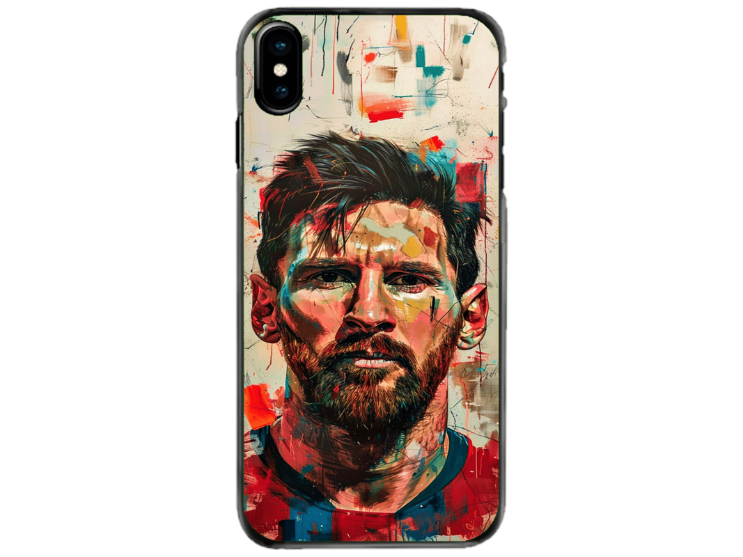 Husa Silicon HQCover compatibila cu Apple iPhone XS, model Messi v2, rezistenta la socuri si zgarieturi, SP1M00007