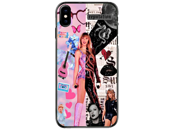 Husa Silicon HQCover compatibila cu Apple iPhone X, model Taylor Swift v2, rezistenta la socuri si zgarieturi, SP1M00026