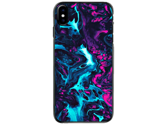 Husa Silicon HQCover compatibila cu Apple iPhone XS, model Explozie de culori v3, rezistenta la socuri si zgarieturi, SP1M00044