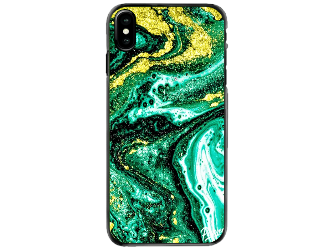 Husa Silicon HQCover compatibila cu Apple iPhone XS, model Explozie de culori v4, rezistenta la socuri si zgarieturi, SP1M00045