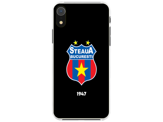 Husa Silicon HQCover compatibila cu Apple iPhone XR, model Steaua Bucuresti, rezistenta la socuri si zgarieturi, SP1M00004
