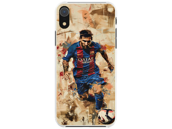 Husa Silicon HQCover compatibila cu Apple iPhone XR, model Messi v1, rezistenta la socuri si zgarieturi, SP1M00006