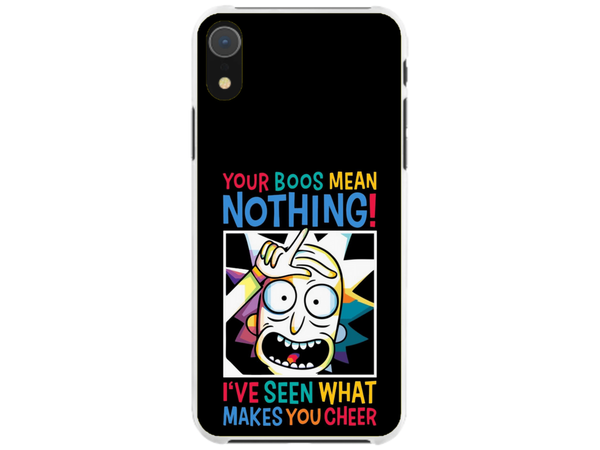 Husa Silicon HQCover compatibila cu Apple iPhone XR, model Rick and Morty, rezistenta la socuri si zgarieturi, SP1M00048