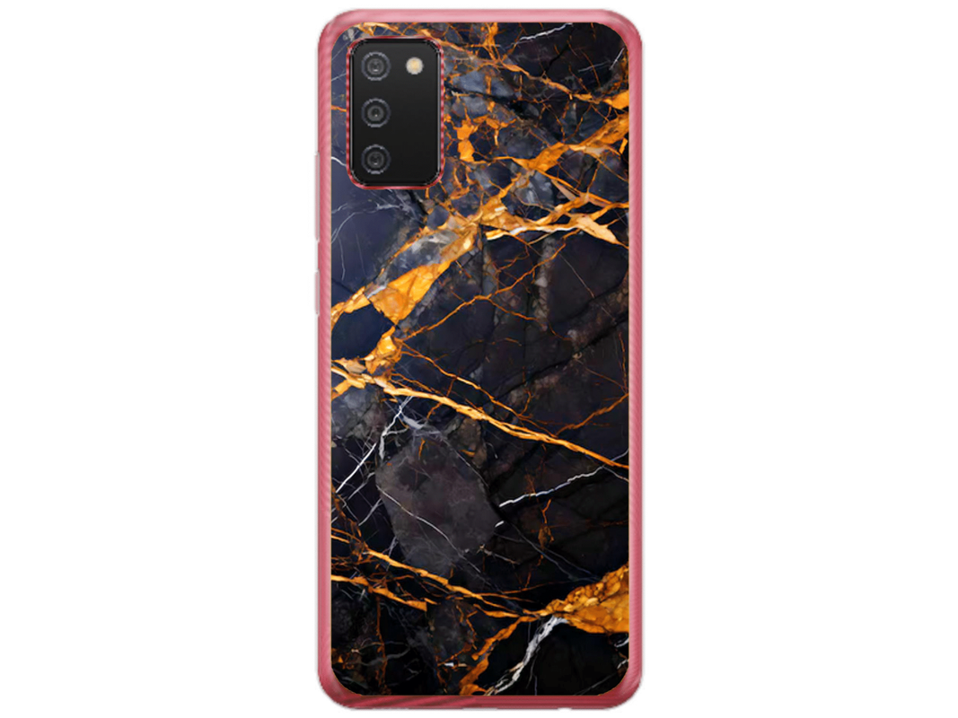 Husa Silicon HQCover compatibila cu Samsung Galaxy A03s, model Marble v1, rezistenta la socuri si zgarieturi, SP1M00035