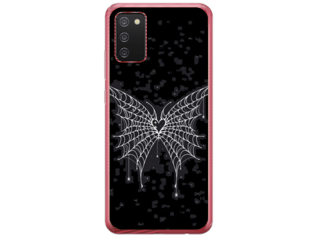 Husa Silicon HQCover compatibila cu Samsung Galaxy A03s, model Butterfly, rezistenta la socuri si zgarieturi, SP1M00038