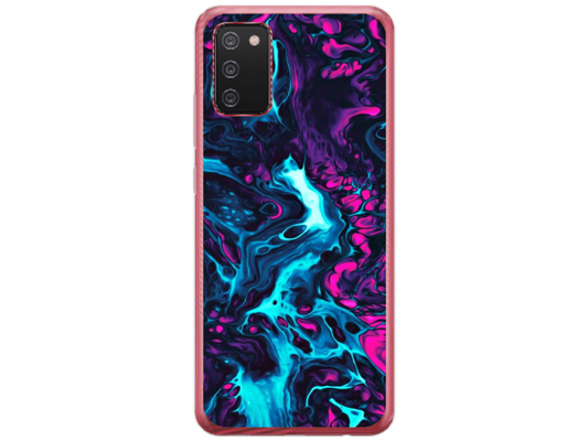 Husa Silicon HQCover compatibila cu Samsung Galaxy A02s, model Explozie de culori v3, rezistenta la socuri si zgarieturi, SP1M00044