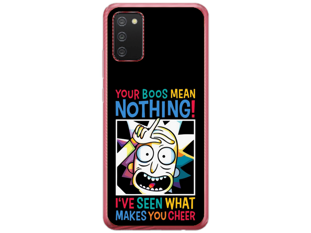 Husa Silicon HQCover compatibila cu Samsung Galaxy A02s, model Rick and Morty, rezistenta la socuri si zgarieturi, SP1M00048