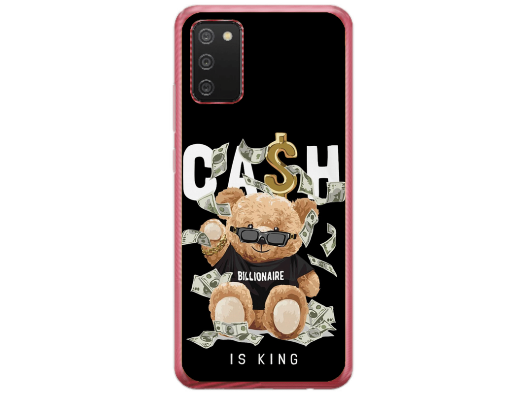 Husa Silicon HQCover compatibila cu Samsung Galaxy A02s, model Urs Cool V5, rezistenta la socuri si zgarieturi, SP1M00050