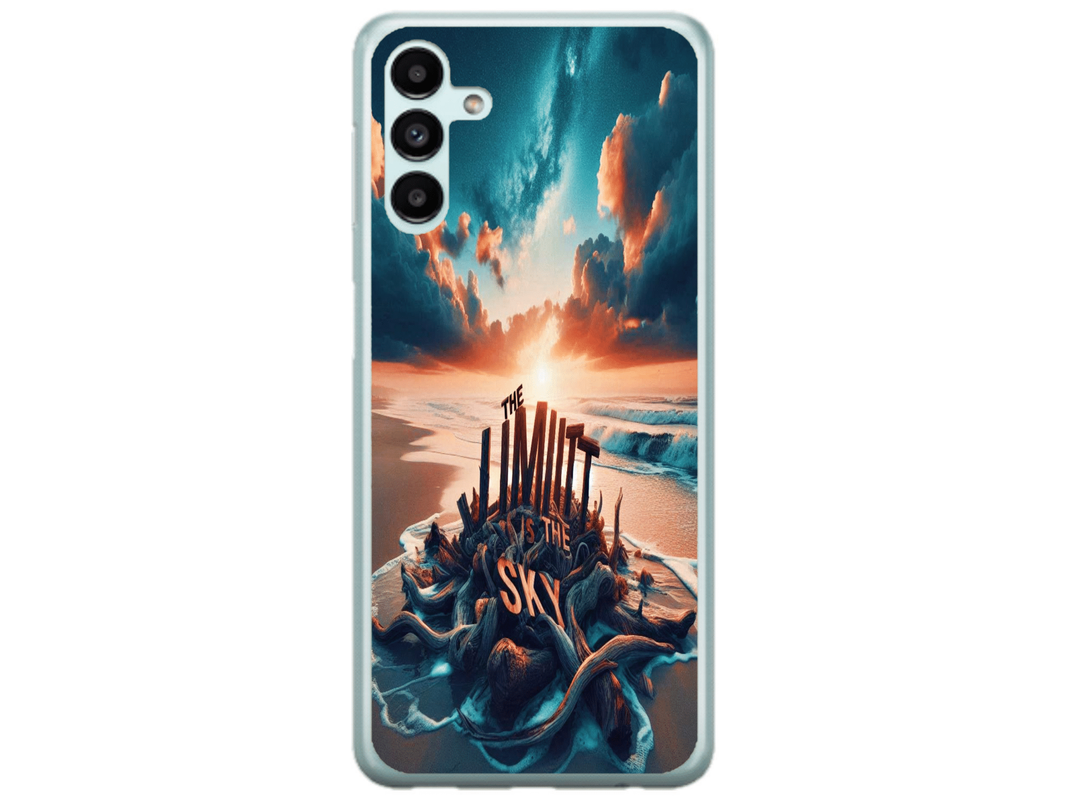 Husa Silicon HQCover compatibila cu Samsung Galaxy A54 4G, model Plaja, rezistenta la socuri si zgarieturi, SP1M00009