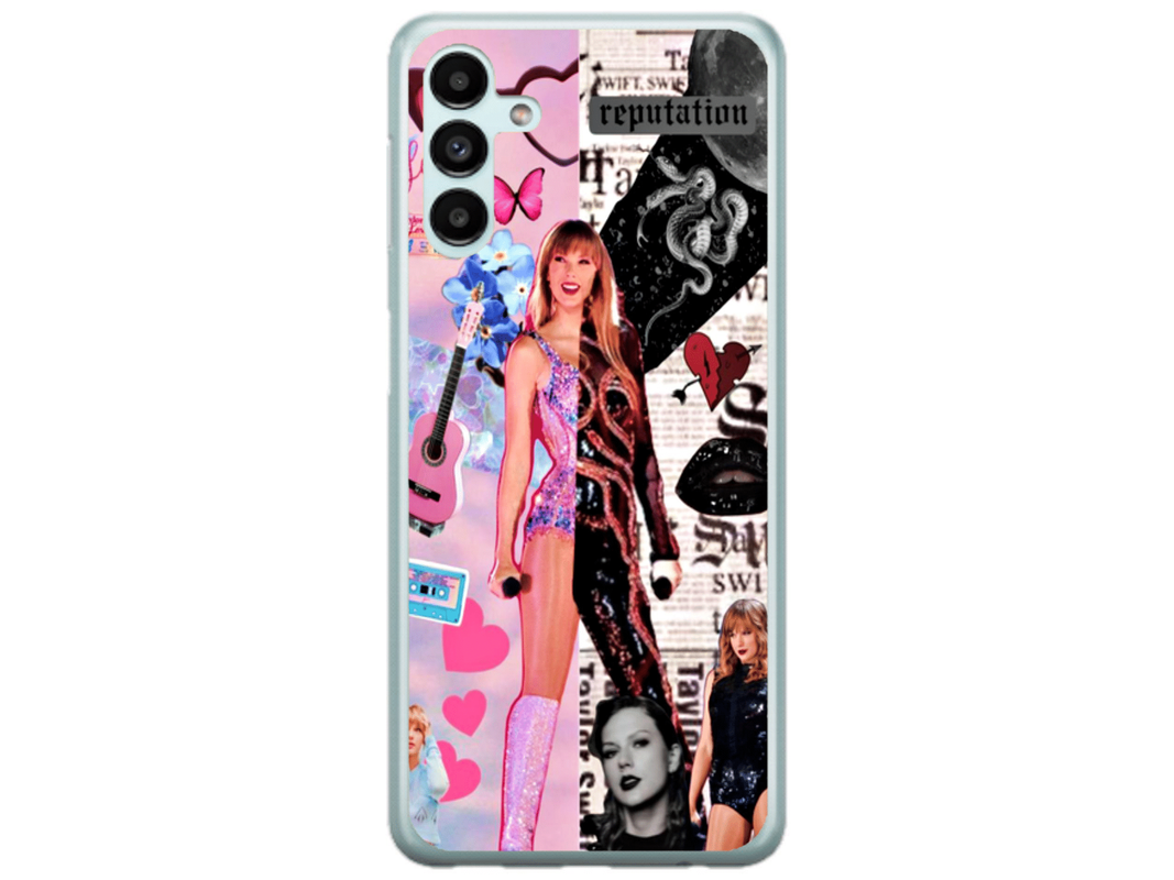 Husa Silicon HQCover compatibila cu Samsung Galaxy A35 4G, model Taylor Swift v2, rezistenta la socuri si zgarieturi, SP1M00026