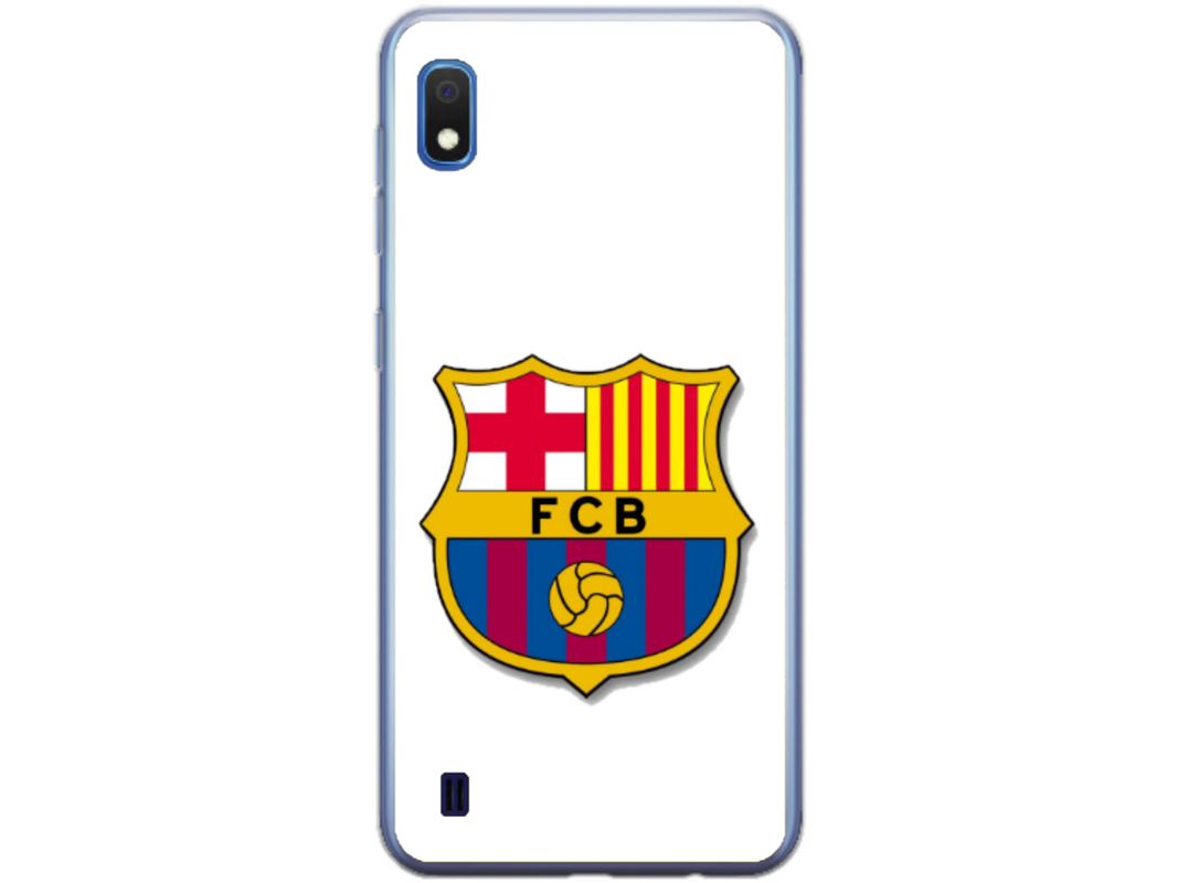 Husa Silicon HQCover compatibila cu Samsung Galaxy A10, model Fotbal FCB, rezistenta la socuri si zgarieturi, SP1M00001
