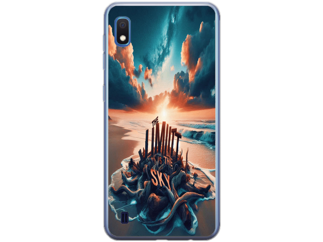 Husa Silicon HQCover compatibila cu Samsung Galaxy A10, model Plaja, rezistenta la socuri si zgarieturi, SP1M00009
