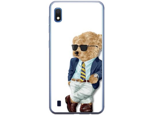 Husa Silicon HQCover compatibila cu Samsung Galaxy A10, model Urs Cool, rezistenta la socuri si zgarieturi, SP1M00012