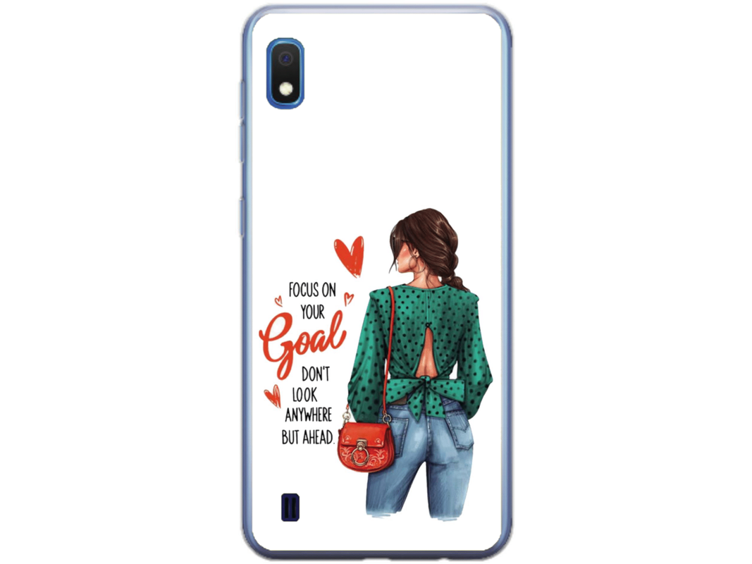 Husa Silicon HQCover compatibila cu Samsung Galaxy A10, model Look Ahead, rezistenta la socuri si zgarieturi, SP1M00032