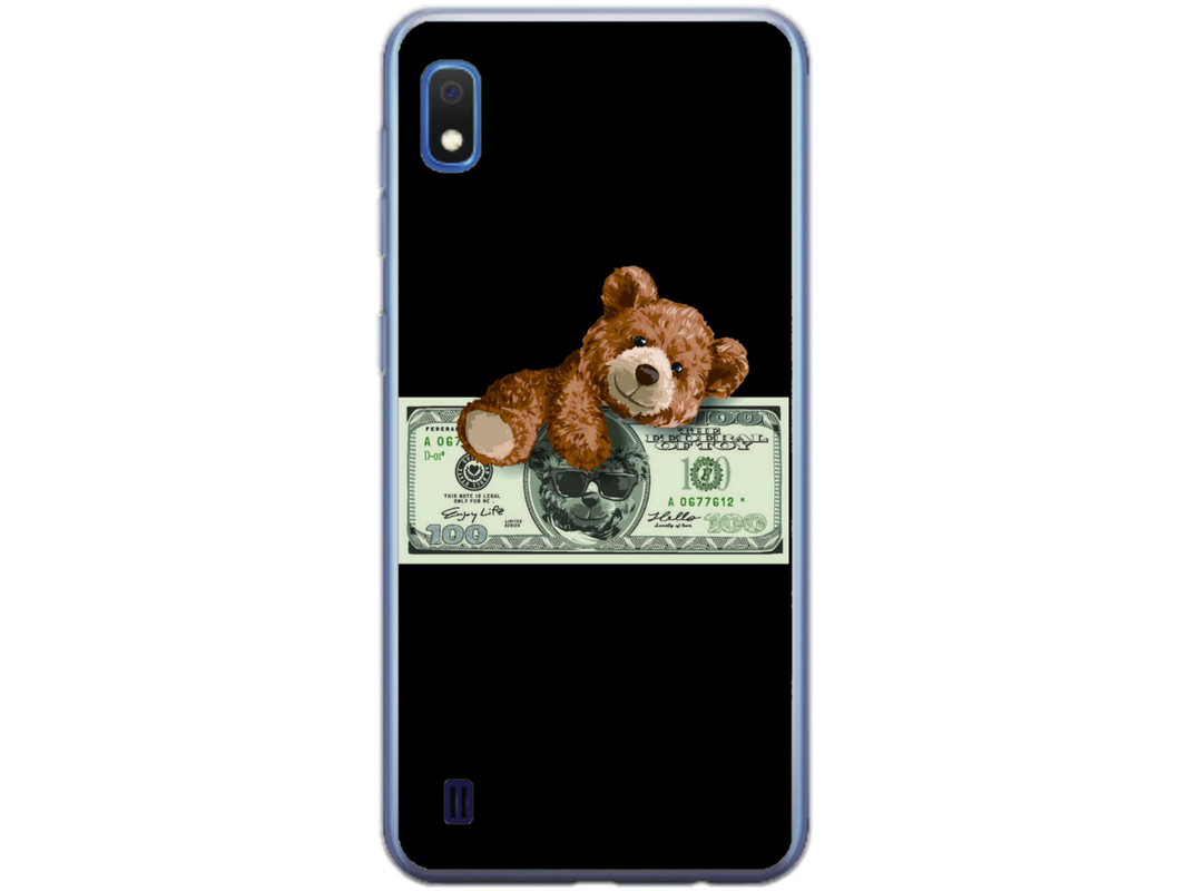 Husa Silicon HQCover compatibila cu Samsung Galaxy A10, model Urs Cool v2, rezistenta la socuri si zgarieturi, SP1M00034