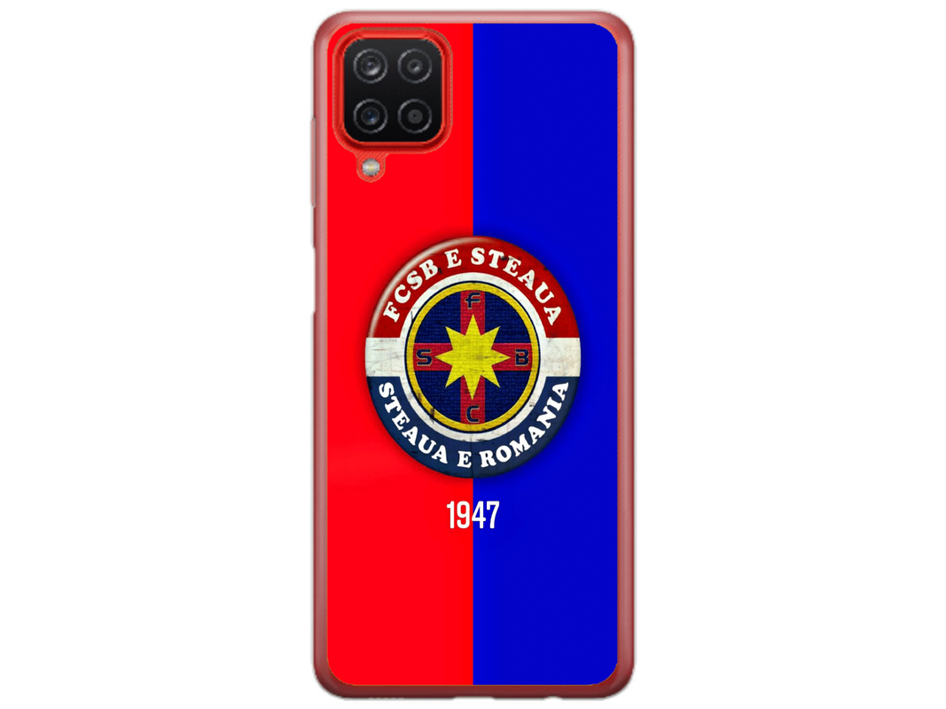 Husa Silicon HQCover compatibila cu Samsung Galaxy A42 5G, model FCSB Steaua, rezistenta la socuri si zgarieturi, SP1M00003