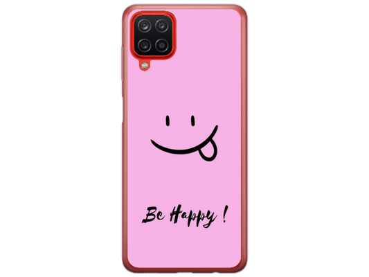 Husa Silicon HQCover compatibila cu Samsung Galaxy A42 5G, model Be Happy, rezistenta la socuri si zgarieturi, SP1M00033