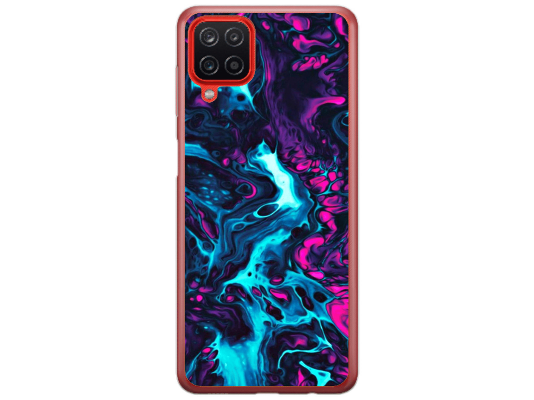 Husa Silicon HQCover compatibila cu Samsung Galaxy A22 4G, model Explozie de culori v3, rezistenta la socuri si zgarieturi, SP1M00044