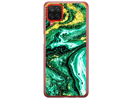Husa Silicon HQCover compatibila cu Samsung Galaxy A22 4G, model Explozie de culori v4, rezistenta la socuri si zgarieturi, SP1M00045