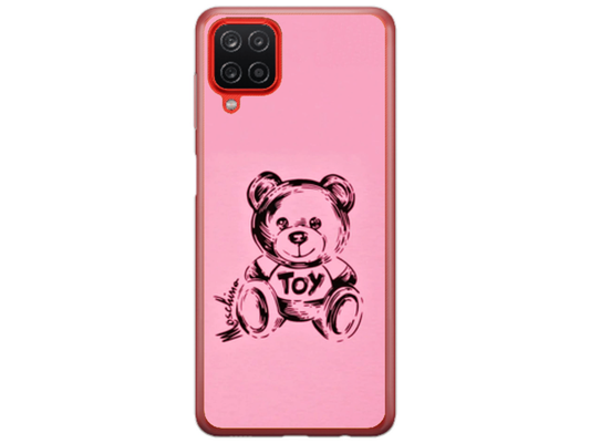 Husa Silicon HQCover compatibila cu Samsung Galaxy A42 5G, model Urs Roz, rezistenta la socuri si zgarieturi, SP1M00049