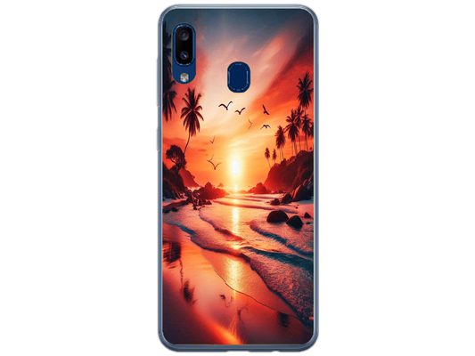 Husa Silicon HQCover compatibila cu Samsung Galaxy A40, model Apus, rezistenta la socuri si zgarieturi, SP1M00008