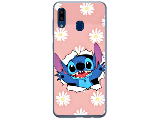 Husa Silicon HQCover compatibila cu Samsung Galaxy A40, model Stitch v4, rezistenta la socuri si zgarieturi, SP1M00015