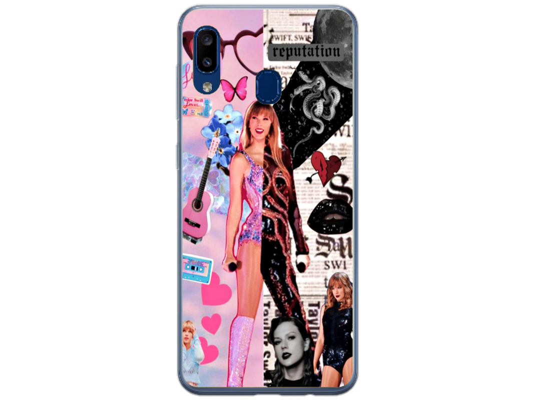 Husa Silicon HQCover compatibila cu Samsung Galaxy A40, model Taylor Swift v2, rezistenta la socuri si zgarieturi, SP1M00026