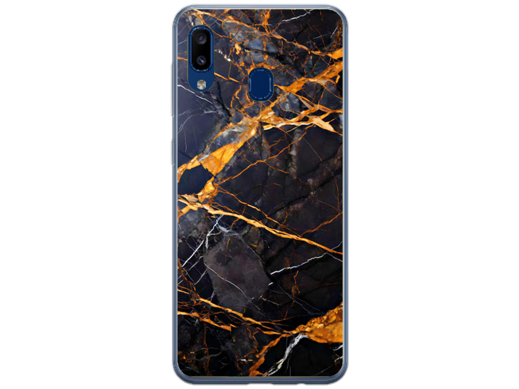 Husa Silicon HQCover compatibila cu Samsung Galaxy A40, model Marble v1, rezistenta la socuri si zgarieturi, SP1M00035