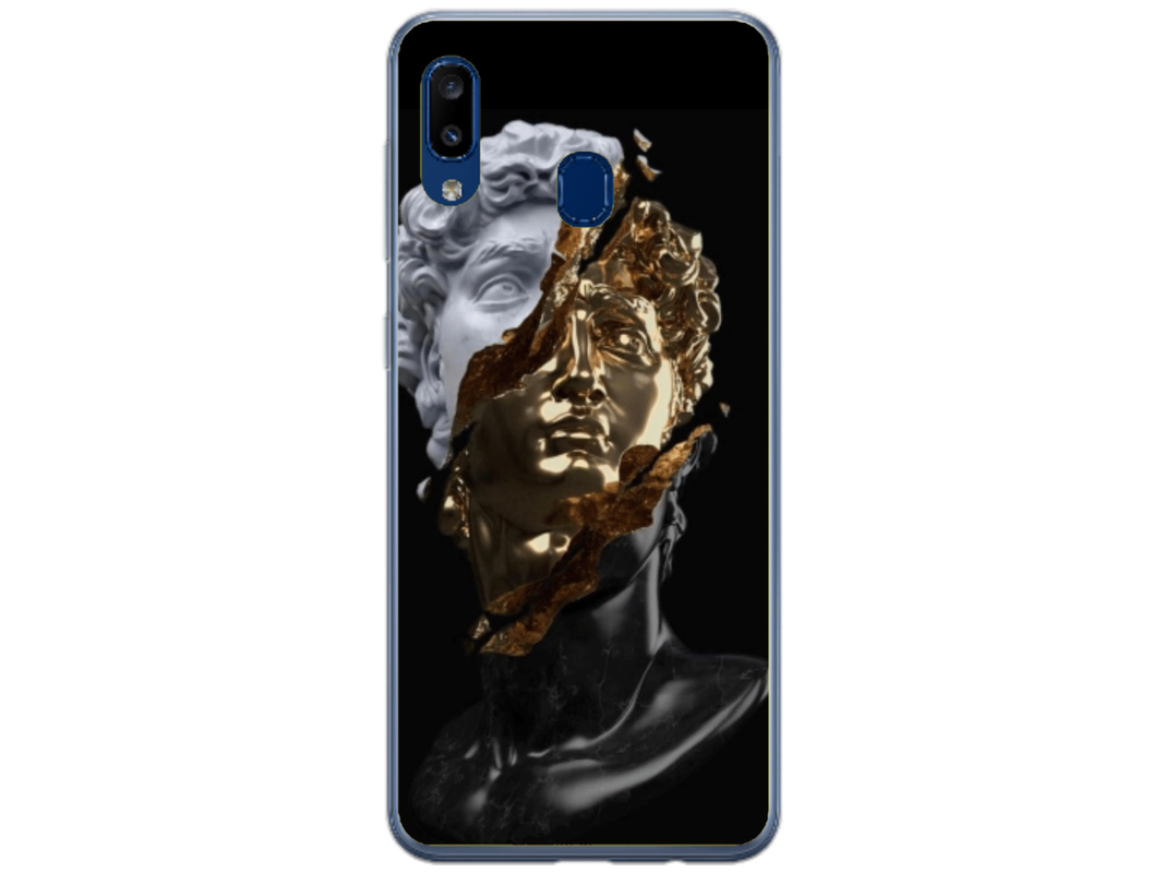 Husa Silicon HQCover compatibila cu Samsung Galaxy A20e, model Statuie, rezistenta la socuri si zgarieturi, SP1M00046