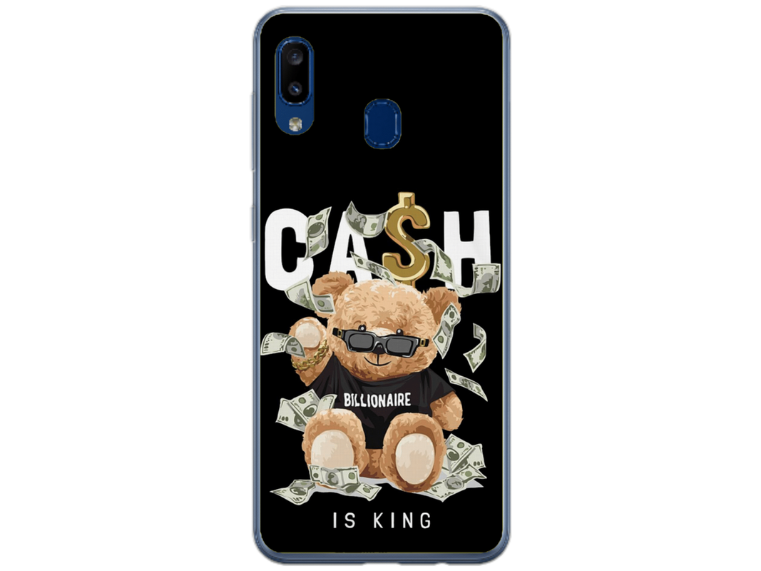 Husa Silicon HQCover compatibila cu Samsung Galaxy A20e, model Urs Cool V5, rezistenta la socuri si zgarieturi, SP1M00050