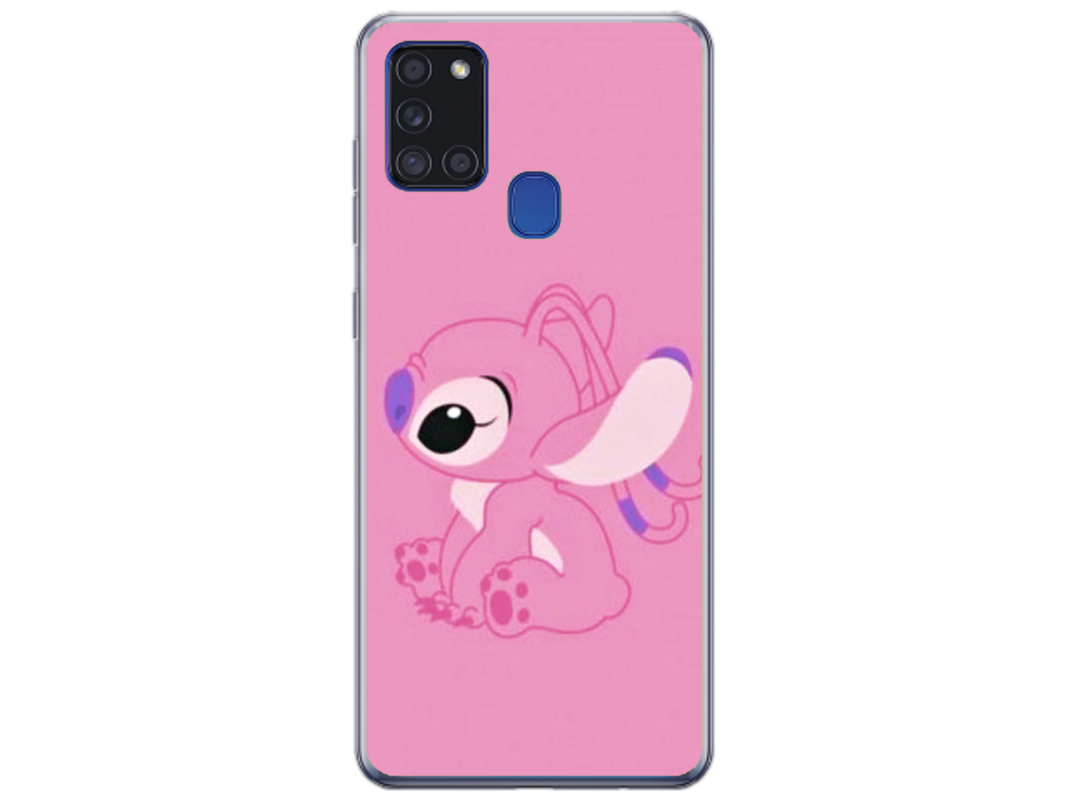 Husa Silicon HQCover compatibila cu Samsung Galaxy A21s, model Stich v1, rezistenta la socuri si zgarieturi, SP1M00010