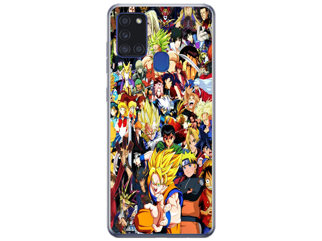 Husa Silicon HQCover compatibila cu Samsung Galaxy A21s, model Anime v1, rezistenta la socuri si zgarieturi, SP1M00013