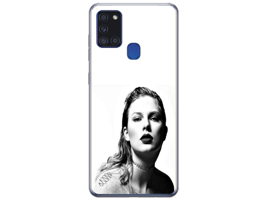 Husa Silicon HQCover compatibila cu Samsung Galaxy A21s, model Taylor Swift v1, rezistenta la socuri si zgarieturi, SP1M00016