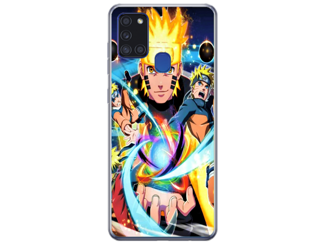 Husa Silicon HQCover compatibila cu Samsung Galaxy A21s, model Naruto v1, rezistenta la socuri si zgarieturi, SP1M00020