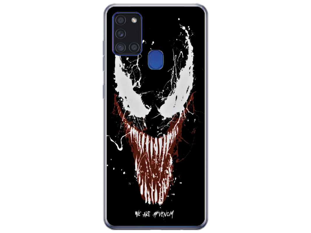 Husa Silicon HQCover compatibila cu Samsung Galaxy A21s, model Venom v1, rezistenta la socuri si zgarieturi, SP1M00024