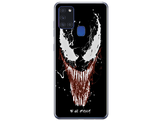 Husa Silicon HQCover compatibila cu Samsung Galaxy A21s, model Venom v1, rezistenta la socuri si zgarieturi, SP1M00024