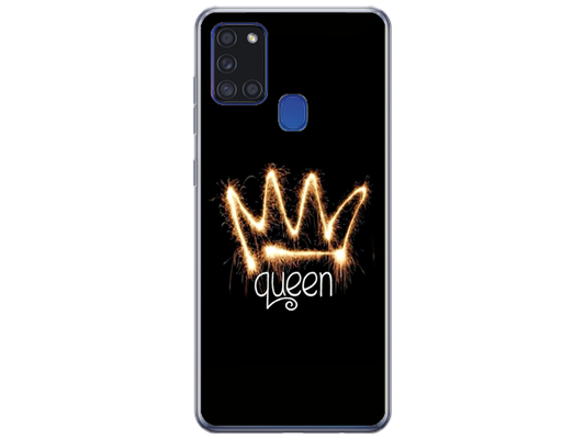 Husa Silicon HQCover compatibila cu Samsung Galaxy A21s, model Queen, rezistenta la socuri si zgarieturi, SP1M00025