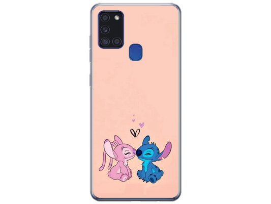 Husa Silicon HQCover compatibila cu Samsung Galaxy A21s, model Stitch v9, rezistenta la socuri si zgarieturi, SP1M00040