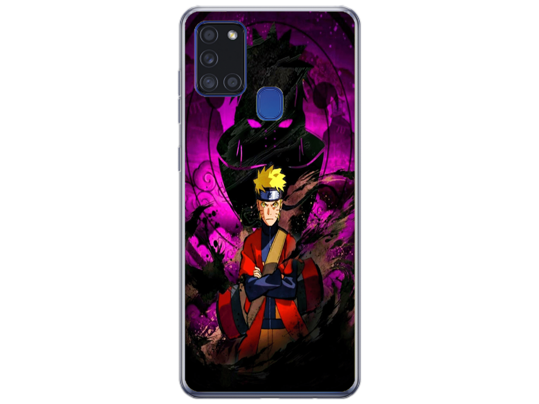 Husa Silicon HQCover compatibila cu Samsung Galaxy A21s, model Naruto v2, rezistenta la socuri si zgarieturi, SP1M00047