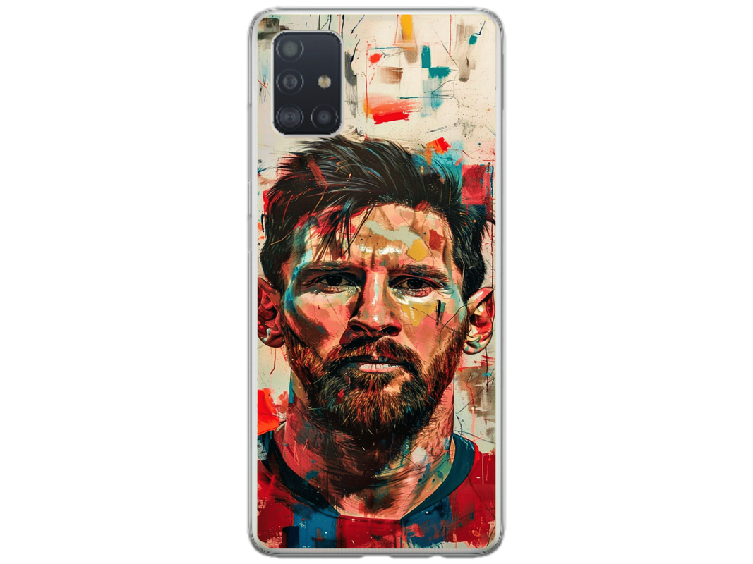 Husa Silicon HQCover compatibila cu Samsung Galaxy A71, model Messi v2, rezistenta la socuri si zgarieturi, SP1M00007