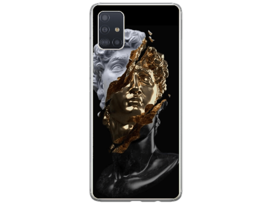 Husa Silicon HQCover compatibila cu Samsung Galaxy A71, model Statuie, rezistenta la socuri si zgarieturi, SP1M00046