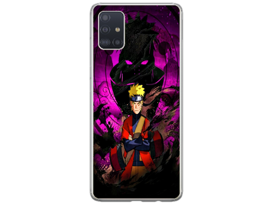 Husa Silicon HQCover compatibila cu Samsung Galaxy A51, model Naruto v2, rezistenta la socuri si zgarieturi, SP1M00047