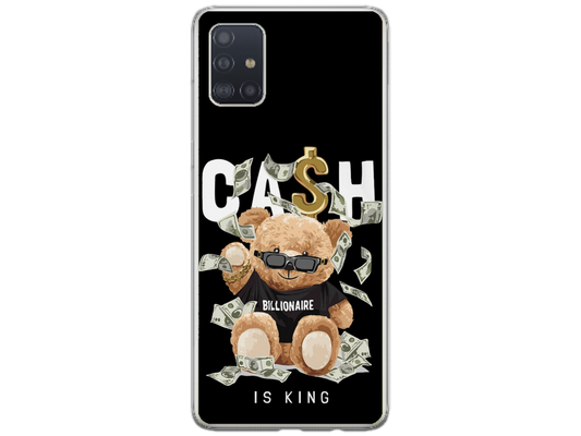 Husa Silicon HQCover compatibila cu Samsung Galaxy A51, model Urs Cool V5, rezistenta la socuri si zgarieturi, SP1M00050